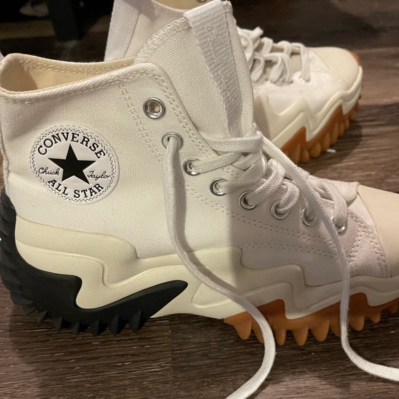 Converse White Women’s Run Star Motion CX Platform Sneakers Canvas Size 8.5 - Picture 5 of 10